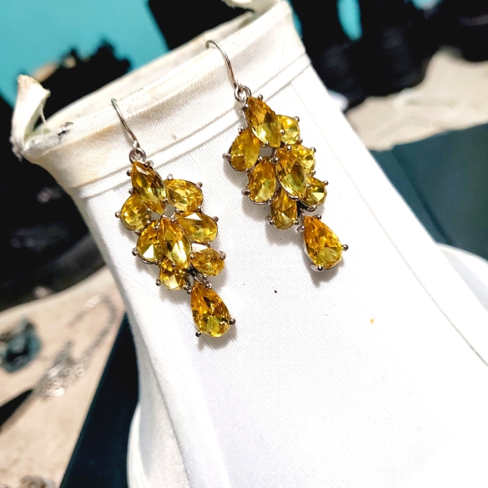 Vintage monet chandelier earrings